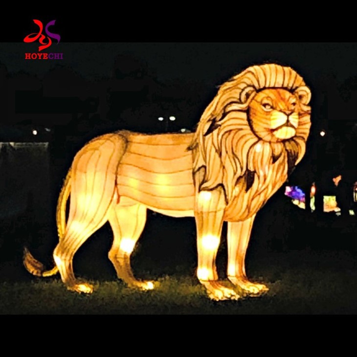 Chinese Lantern Festival Christmas Ornaments Giant Zodiac Animal Lanterns Led Silk Lantern For New Year Christmas Decoration