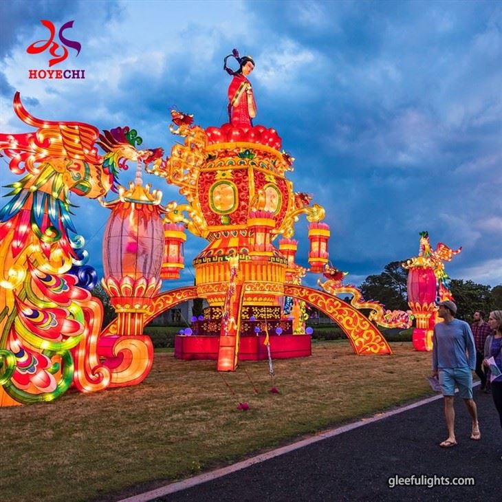 Fantasy Commerce Skies: Light Shows Illuminate A Magical Night