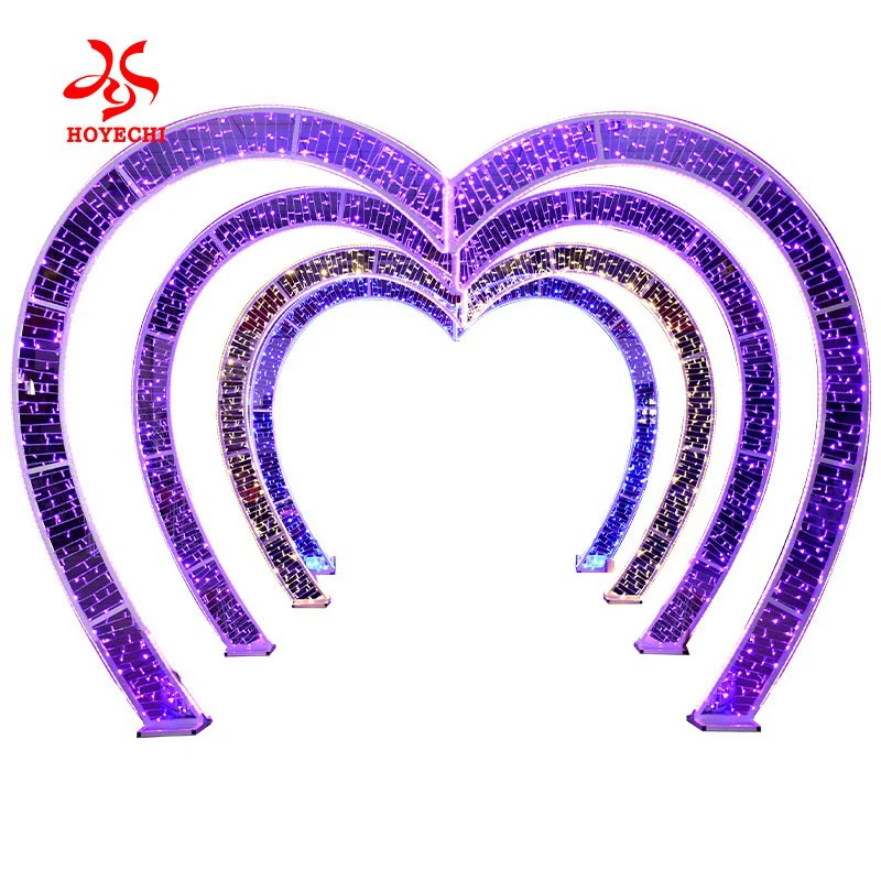 HOYECHI New 2D Love Arch Light Park Entrance City Street Light Show Decorative Lighting Lantern