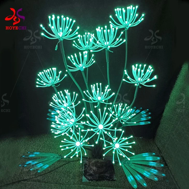 Nighttime Botanical Garden Lights - Realistic Plant Decor