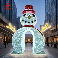 Hoyechi jõulud välistingimustes dekoratiivvalgustid 6M hiiglaslik lumememm kerge talvine teemavalgusnäitus